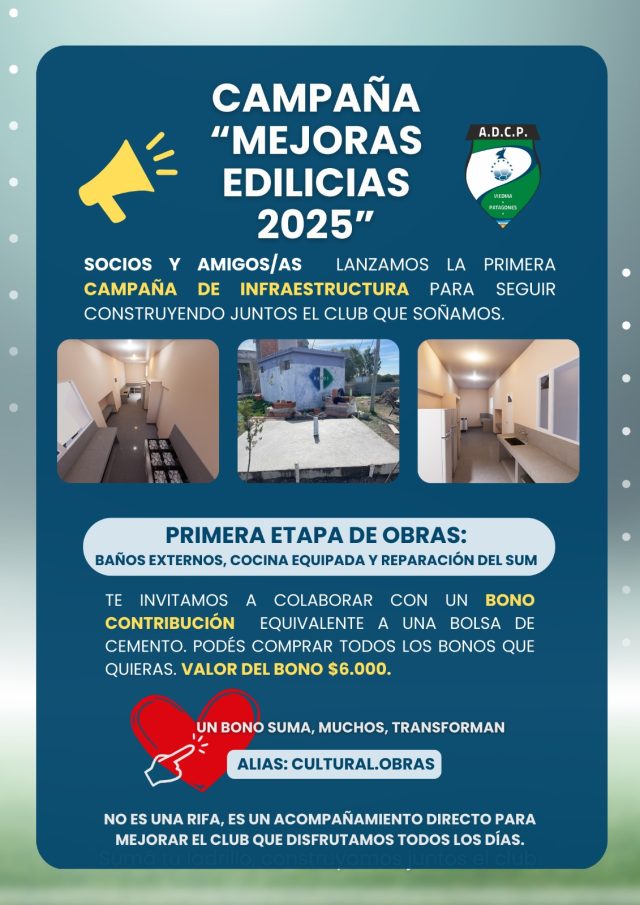 Campaña de mejoras en nuestro club